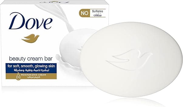 Dove Moisturising Soap Bar Nourishing Formula for All Skin Types, Original, with ¼ Moisturising Cream, 12 x 135 gm on Amazon.ae - Price Tracker
