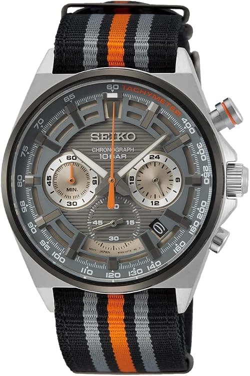 Seiko Chronograph With Tachymeter Bicolour Stainless Steel Watch, Ssb380P1 on Amazon - Best Deal Finder