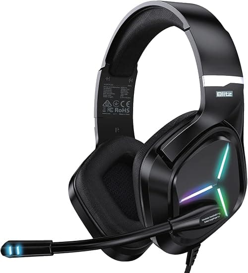 Vertux Blitz HD Audio Gaming Headset | USB Gaming Wired Over-Ear Headphones | [2 Years-Warranty] Ear Cushions with Flexible Mic | 7.1 Sound Gaming Headphone for Xbox | PS4 | Smartphones PC-Blue on Amazon - Best Deal Finder