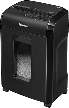 Fellowes powershred 10m paper shredder, 10 sheet micro-cut shredder for the home/home office with safety lock - Best Deal Finder