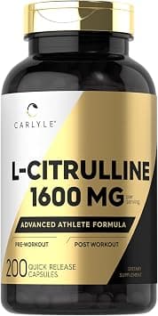 Carlyle L Citrulline Supplement | 1600mg | 200 Powder Capsules | for Men and Women | Advanced Athlete Formula | Non-GMO & Gluten Free on Amazon.ae - Price Tracker