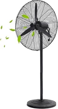 Pedestal Fan 30 Inch, Industrial Fan, Stand Fan, High Velocity Metal Stand Fan, Heavy duty Industrial Use 3 Speed with Aluminum High Speed Blades, for Warehouse, Restaurant & Factory (30 Inch) - Amazon.ae Price Tracker