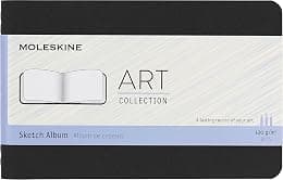 Moleskine Art Sketch Album, Soft Cover, Pocket (3.5" x 5.5") Plain/Blank, Black, 72 Pages - متتبع أسعار Amazon.sa