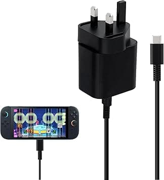 Mcbazel 60W AC Adapter for Switch/Switch 2/OLED/Lite/Steam Deck/Switch Pro Controllers AC Charger with 1.5M USB-C Cable for TV Docking Station, Fast Power Supply - Amazon.ae Price Tracker