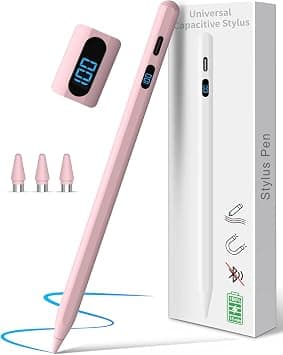 MEKO 15 Min Fast Charge Universal Stylus Pen with LED Power Display Pink on Amazon.ae - Price Tracker