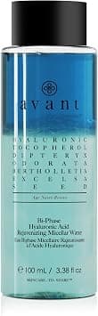 Bi-phase Hyaluronic Acid Rejuvenating Micellar Water - Skin Care Solution for Impurities and Eye Makeup Removal, Reduces Fine Lines, Wrinkles, Brightens and Hydrates Skin (100ml) - Best Deal Finder