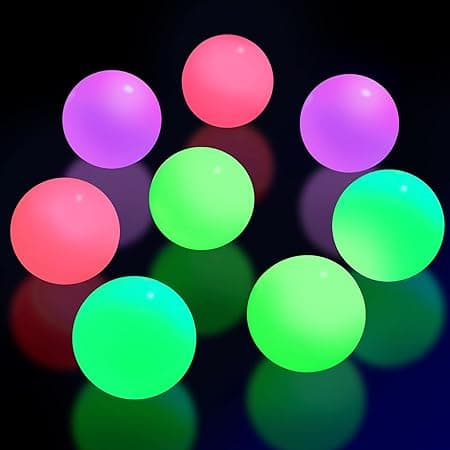 Skylety 8 Pieces Fluorescence Glowing Sticky Balls That Gets Stuck on The Roof Luminous Stress Ball for Decompression Relax Toy Teens and Adults on Amazon.ae - Price Tracker