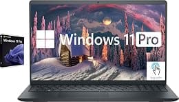 Dell Inspiron Touchscreen Laptop, 15.6" Business & Student Laptop Computer, Windows 11 Pro Laptop 16GB RAM 1TB SSD, Intel i5-1155G7 Processor, Full HD IPS Display, Numeric Keypad, Carbon Black - متتبع أسعار Amazon.sa