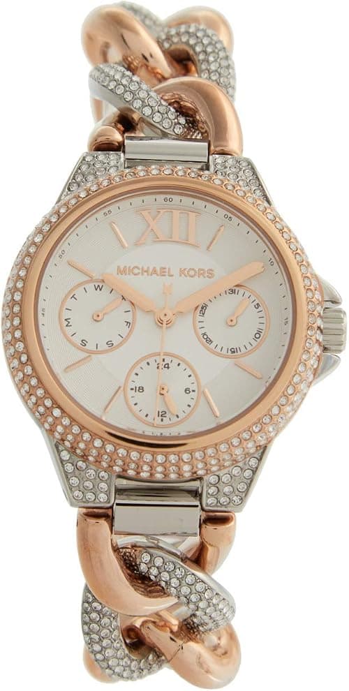 Michael Kors Mini Camille Women's Watch, Stainless Steel Watch for Women with Steel or Leather Band on Amazon.ae - Price Tracker