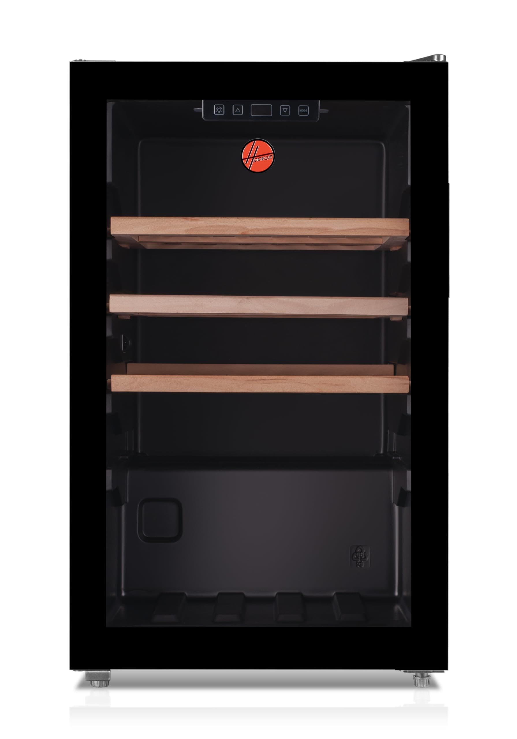 Hoover 165L Single Door Beverage Cooler with LED Light, Wooden Shelf, Adjustable Thermostat, 2 Legs & 2 Wheels, Glass Door, One Year Warranty, Black - HBC-K165-B on Amazon.ae - Price Tracker