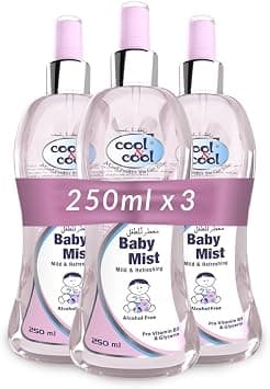 Cool & Cool Baby Mist Cologne 250Ml (Pack of 3) Alcohol Free,Paraben Free, Glycerin, Mild And Refreshing-750 ML on Amazon.ae - Price Tracker