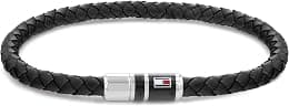 Tommy Hilfiger Men's Jewelry Braided Leather Bracelet - Best Deal Finder