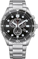 Citizen Chrono Sporty-Aqua Chronograph Black Dial Men's Watch AT2568-82E - Best Deal Finder