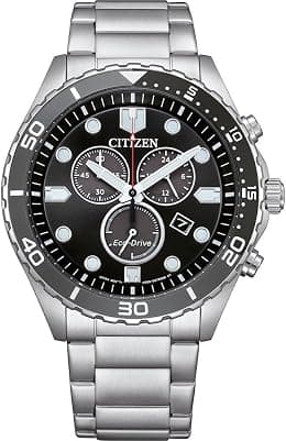 Citizen Chrono Sporty-Aqua Chronograph Black Dial Men's Watch AT2568-82E - Best Deal Finder