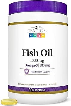 21st Century Fish Oil Omega-3 1000 Mg, 300 Softgels - Amazon.ae Price Tracker