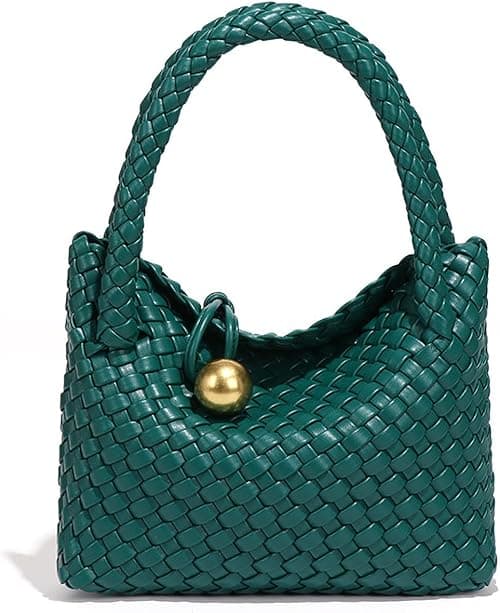 Mini Woven Women's Handbag Lightweight Luxury Vegan Leather Handle Fashion Business Daily Crossbody Bag on Amazon.ae - Price Tracker