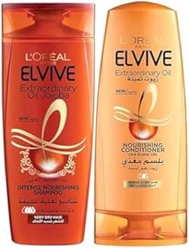 L’Oréal Paris Elvive Extraordinary Oil Shampoo 400ml + Conditioner 360 ml For Dry Hair on Amazon.ae - Price Tracker