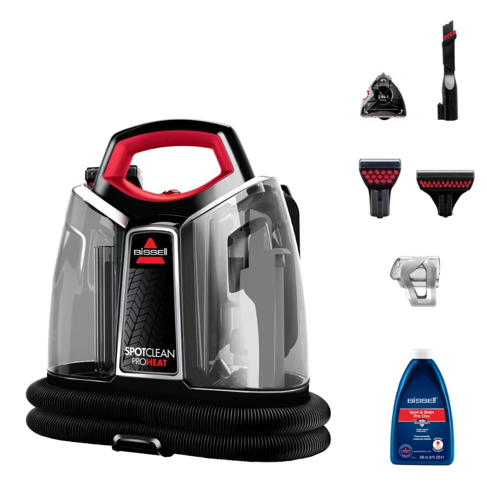 BISSELL SpotClean ProHeat 4720E – Portable Cleaner with Powerful Suction & HeatWave Technology | Removes Tough Stains from Carpets, Furniture, Curtains & Car Interiors | 2-Year BISSELL Warranty on Amazon.ae - Price Tracker