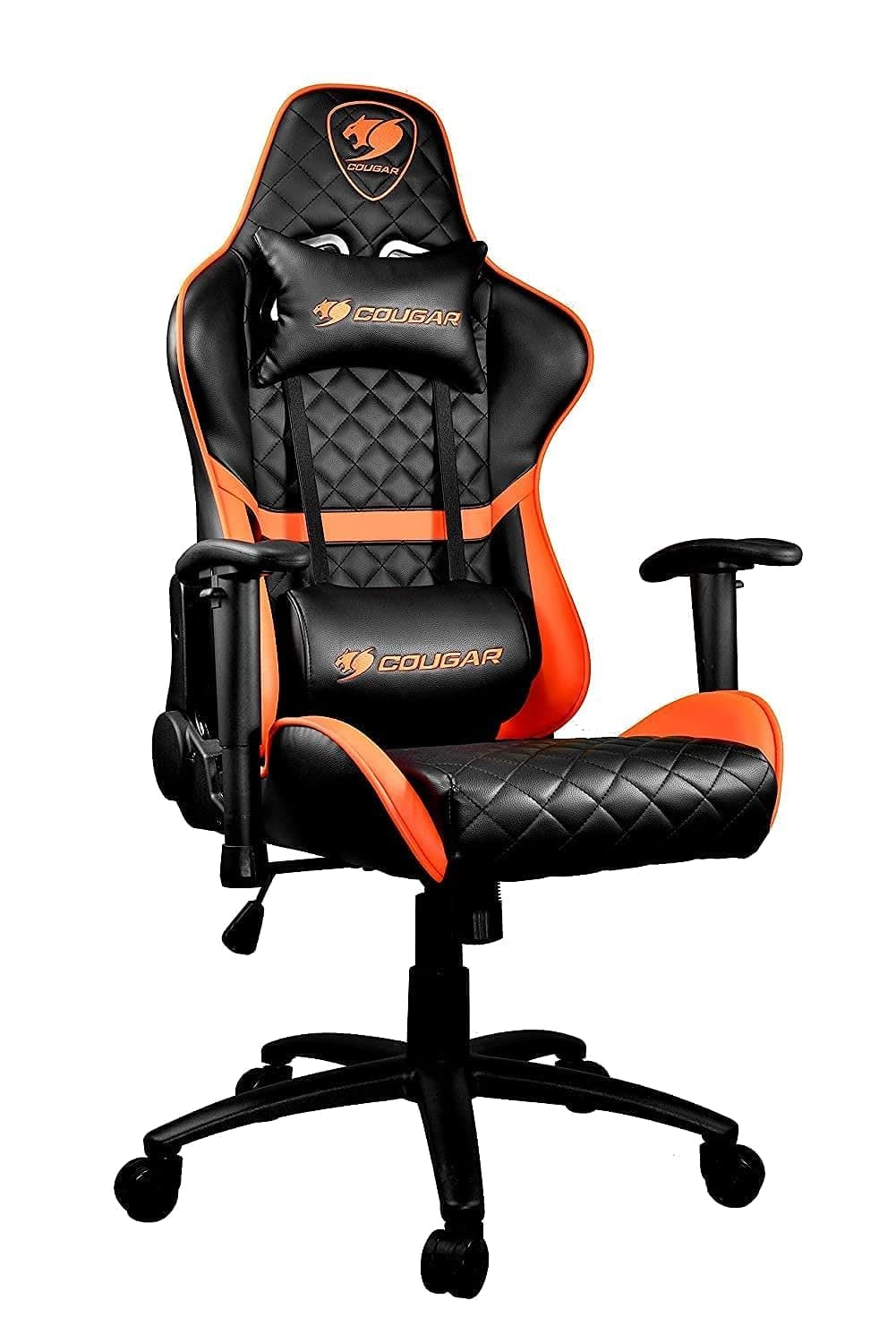 Cougar Gaming Chair Armor One, Steel-Frame, Breathable Pvc Leather, 180° Recliner System, 120Kg Weight Capacity, 2D Adjustable Arm-Rest, Steel 5-Star Base on Amazon.ae - Price Tracker