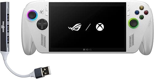 ASUS ROG Ally Gaming Console, 7" (1920x1080) 120Hz Touch Full HD Display (AMD Ryzen Z1 Extreme 8-Core, 16GB LPDDR5X 6400MHz RAM, 512GB SSD, AMD Radeon, Fingerprint Reader, Win11Home) w/ Dockztorm Hub on Amazon.ae - Price Tracker