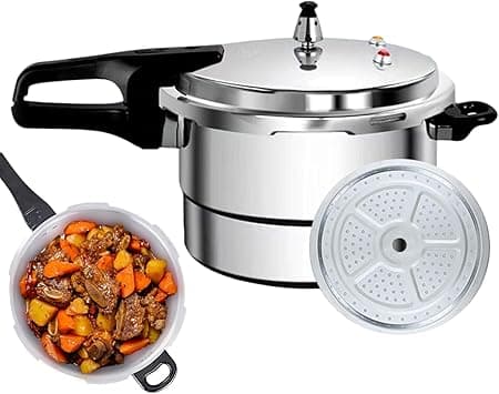 Large Pressure Cooker,7L Instant with Steaming Rack,Instant Cooker Pot Pressure Canner | for Soup Fish Stewing Cooking Induction Electric Stove Home Apartment on Amazon.ae - Price Tracker