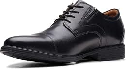 Clarks mens Whiddon Cap Oxford, Black Leather - 10.5 / 44 EU - Best Deal Finder