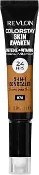 Revlon ColorStay Skin Awaken 5-in-1 Concealer 24HR Wear, Full Coverage (30g) Fragrance & Paraben Free, Caramel (076) Unisex - Best Deal Finder