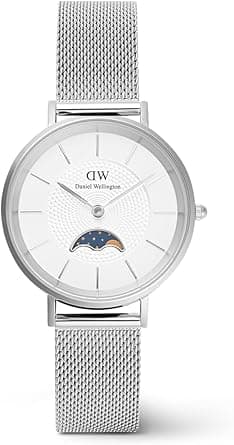 Daniel Wellington Lune Women's Watch, 32 mm, silver, 32, bracelet on Amazon.ae - Price Tracker