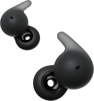 Sony LinkBuds Open Truly Wireless Earbud Headphones with an Open-Ring Design for Ambient Sounds and Newly Developed Air Fitting Supporters, Black | Open-Ring Design for Ambient Sounds and Newly Developed Air Fitting Supporters, Multipoint Connection, IPX4 Water Resistant - متتبع أسعار Amazon.sa