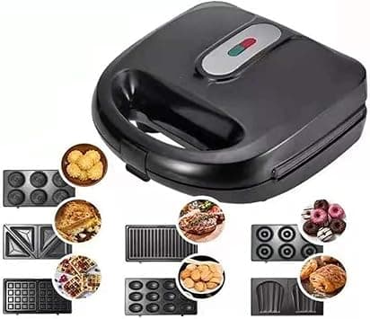 SONOTA Electric Waffle Maker 7 In 1 Grill Sandwich Cake Donut Walnut Panini Plate Cooking Kitchen Appliances Toaster Breakfast Machine on Amazon.ae - Price Tracker
