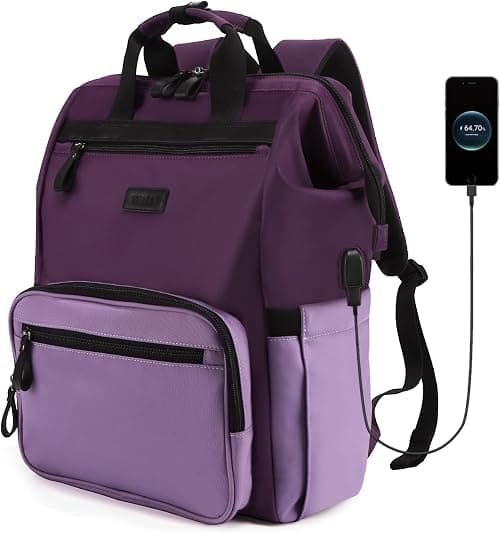 Timeet Laptop Backpack for Women Men, 15.6/17 Inch Travel Backpack with USB Charging Port, Water Resistant & Anti-theft for Work College Business, Multifunctional Carry on Backpack on Amazon.ae - Price Tracker