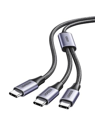 UGREEN 2-in-1 Type C Cable 1.5M, 100W USB C Fast Charging Multi Devices | 100W Fast Charging,Charge two devices simultaneously,Certified safe battery protection,Premium nylon braided,Travel,Trip on Amazon.sa - Price Tracker