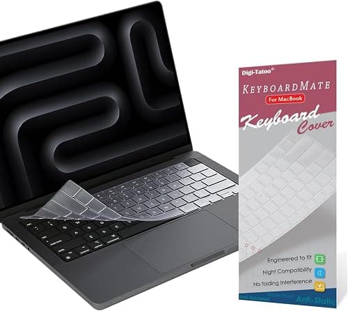 [US Layout] Keyboard Cover Compatible with 2026~2022 MacBook Pro 14"/ 16" n MacBook Air 13"/ 15" n MacBook NEO 2026 (M5 M4 M3 M2 Pro/Max) - Protective Transparent Thin Keyboard Skin Keyboard Protector on Amazon.ae - Price Tracker
