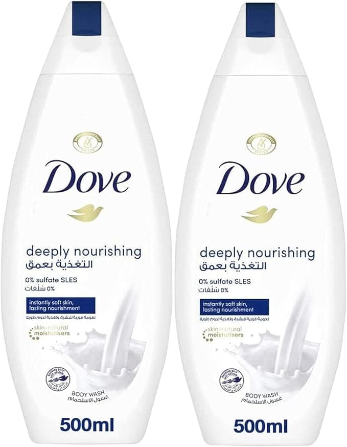 Unilever Dove Body Wash Deeply Nourishing, 500ml (Pack of 2) on Amazon.ae - Price Tracker