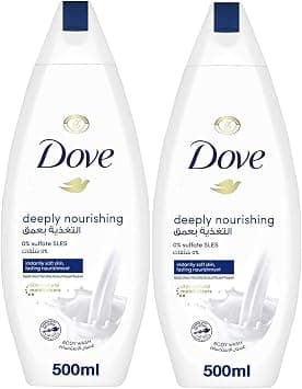 Unilever Dove Body Wash Deeply Nourishing, 500ml (Pack of 2) - Best Deal Finder