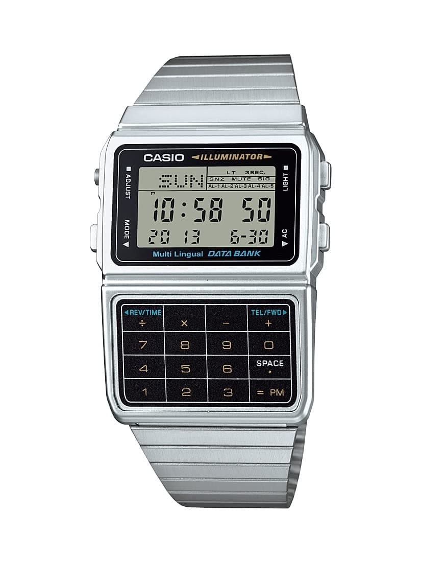 Casio Men's Silver Tone 25 Memory Calculator Databank Watch on Amazon.ae - Price Tracker