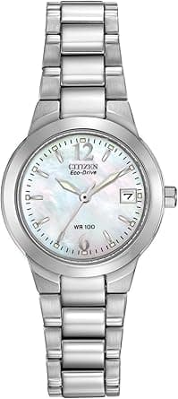 Citizen Women's Eco-Drive Dress Classic Watch in Stainless Steel, Mother of Pearl Dial, 26mm (Model: EW1670-59D) on Amazon.ae - Price Tracker
