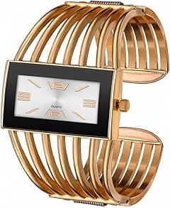 Ladies Watch, Bangle Ladies Watch Women Quartz Watch Ladies Wrist Watches with Rectangular Dial Elegant Wrist Watch Luxury Classic Skeleton Strap Quartz Ladies Watch Nice Gift for Women - Amazon.ae Price Tracker