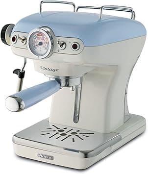 Ariete Vintage Espresso Coffee Machine with Manometer & Milk Frother, Auto Shut-off, Cappuccino Maker, Ground Coffee & ESE Pod Compatible, 850W, 15 Bar, for Home & Office - Green ART11389A on Amazon.ae - Price Tracker
