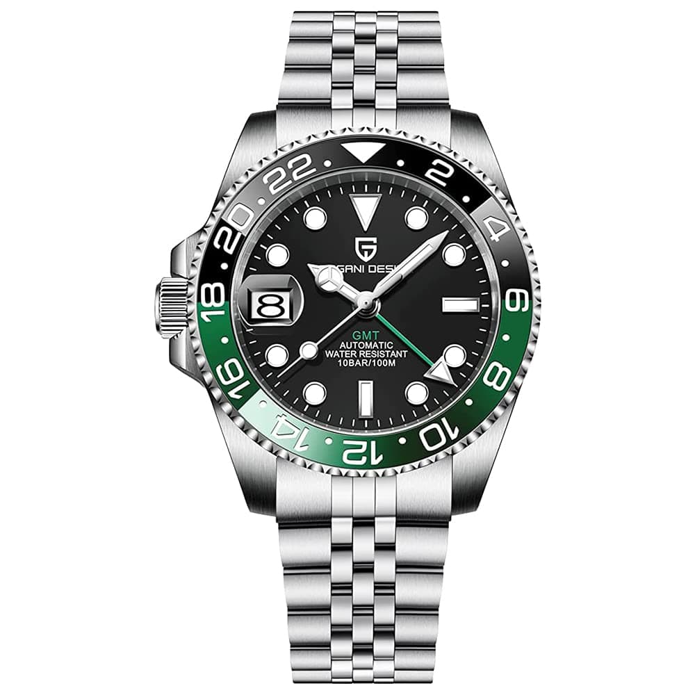 CADISEN Pagani Design 1662 GMT Men's Automatic Mechanical Watch Top Grade Stainless Steel Sapphire Glass Diver Sports Men's Watch 40mm Date 100M Waterproof reloj Hombre on Amazon.ae - Price Tracker