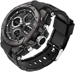 AIMES Men's Watches Outdoor Sports Waterproof Military Watch Tactical Digital Analog Wrist Watch Date Multi Function Led Large Face Alarm Stopwatch for Man - Best Deal Finder