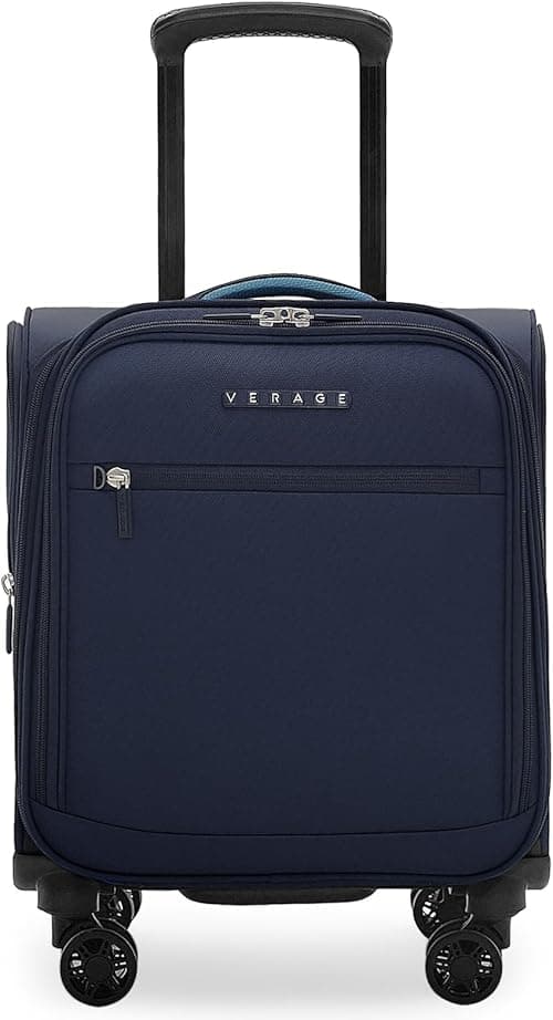 Verage Underseat Carry On Luggage with Wheels, Softside Small Suitcase Wheeled Rolling Travel Laptop Bag for Men Women on Amazon.ae - Price Tracker