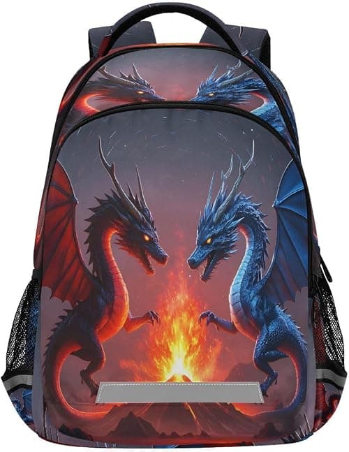 Horse Flowers Backpacks For Kids Fairytale Student Backpack Bookbag For Boys Girls Casual Bag on Amazon.ae - Price Tracker
