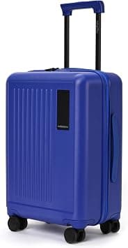 MOKOBARA The Transit Wave - Cabin Luggage | Small 54 cm Blue Polycarbonate 8 Wheel Trolley Hardsided Suitcase with Built in TSA Lock Travel Suitcase (Blue'd up) على Amazon.ae - متتبع الأسعار