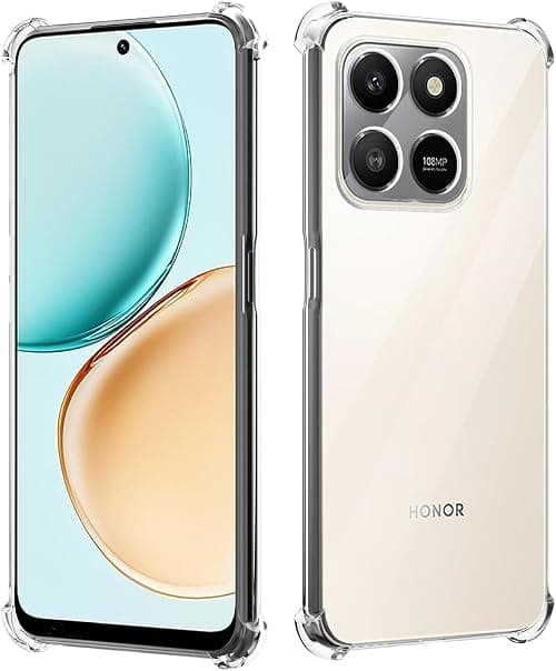 Honor X7D Case, Honor 400 Smart 5G Phone Case Clear, Reinforced Corners Scratch Resistant TPU Rubber Soft Silicone Best Camera Protective Clear Cover for Honor X7d on Amazon.ae - Price Tracker