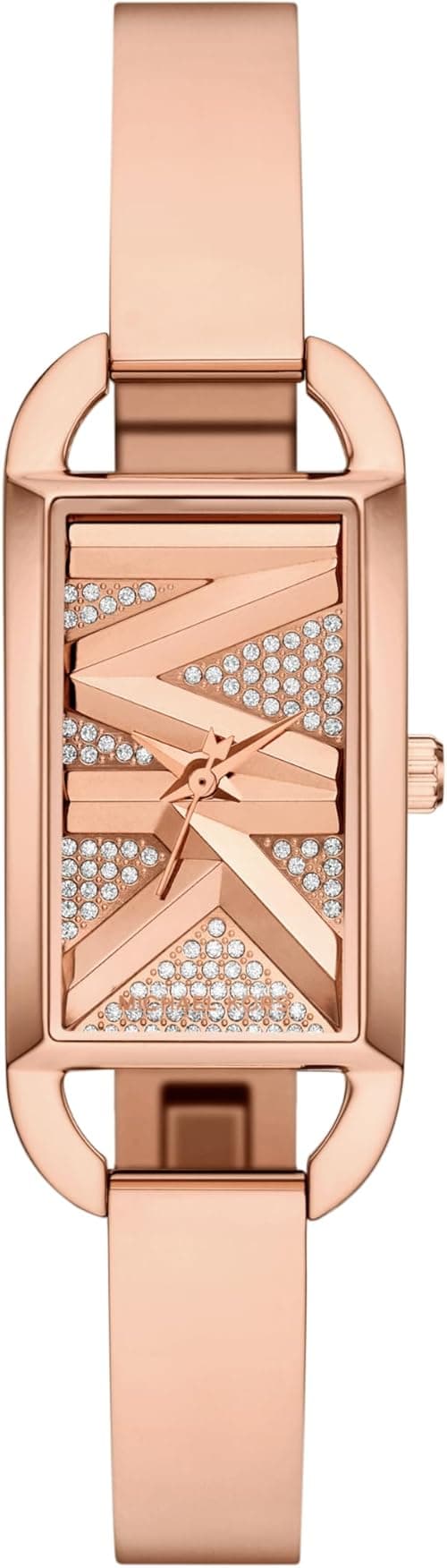 Michael Kors Women's MK Empire Three-Hand Rose Gold-Tone Stainless Steel Logo Bracelet Watch (Model: MK4858), Rose Gold, MK Empire on Amazon.ae - Price Tracker