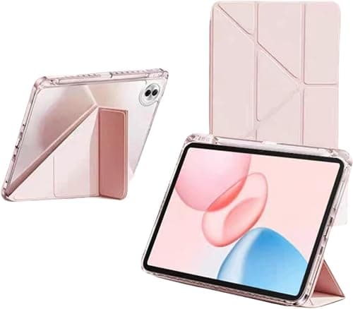Gruattreay Folding Stand Case Compatible with Honor Pad 10 12.1 Inch 2025, with Pen Slot and Smart Sleep/wake Function, Bend-proof and Drop-proof Leather Cover (Pink) on Amazon.ae - Price Tracker