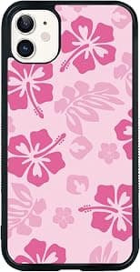 FANXI Pink Hibiscus Phone Case Compatible with iPhone 11 6.1 Inch - Shockproof Protective TPU Cute Flower Printed Phone Case Designed for iPhone 11 Case for Men Women Girls - Amazon.ae Price Tracker