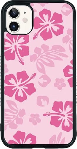 FANXI Pink Hibiscus Phone Case Compatible with iPhone 11 6.1 Inch - Shockproof Protective TPU Cute Flower Printed Phone Case Designed for iPhone 11 Case for Men Women Girls - Amazon.ae Price Tracker