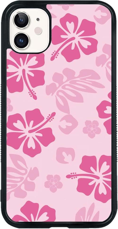 FANXI Pink Hibiscus Phone Case Compatible with iPhone 11 6.1 Inch - Shockproof Protective TPU Cute Flower Printed Phone Case Designed for iPhone 11 Case for Men Women Girls on Amazon.ae - Price Tracker